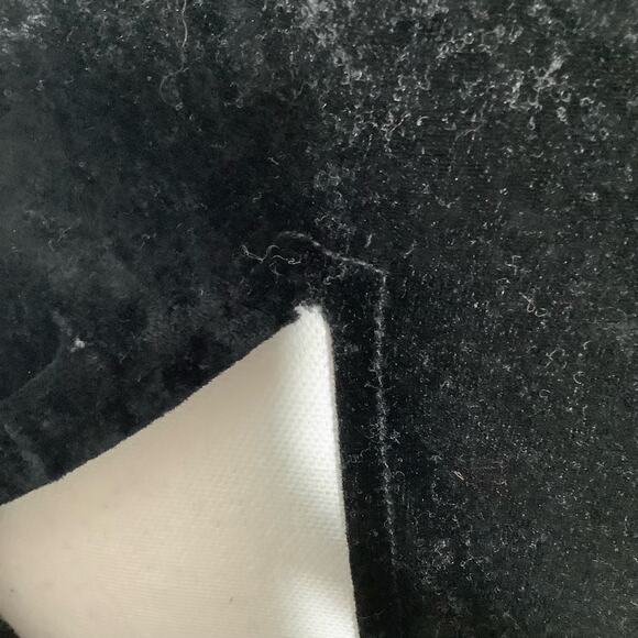 All That Jazz Vintage Black Crushed Velvet Maxi Dress Sheer Cutouts Medium - Picture 8 of 10